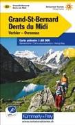 Grand-St-Bernard - Dents du Midi Verbiez, Ovronnaz, Nr. 22 Wanderkarte 1:60 000. 1:60'000