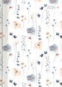 Ladytimer Grande Flowers 2024 - Taschen-Kalender A5 (15x21 cm) - Blume - Notiz-Buch - Weekly - 128 Seiten - Alpha Edition