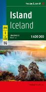 Island, Straßenkarte 1:400.000, freytag & berndt. 1:400'000
