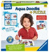 Ravensburger ministeps 4183 Aqua Doodle Puzzle: Einsatzfahrzeuge - Erstes Malen und Puzzlen für Kinder ab 2,5 Jahren, fleckenfreier Malspaß mit Wasser